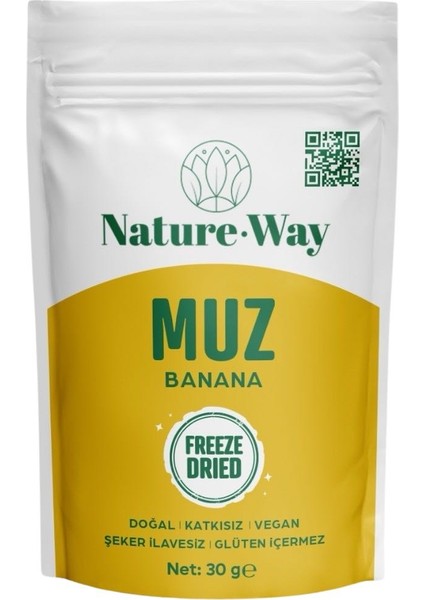 Dondurulmuş Kurutulmuş Muz