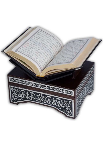 Kanat Sandıklı Siyah Kaplama Gümüş Kur'an-I Kerim (Çanta Boy) fırsatları