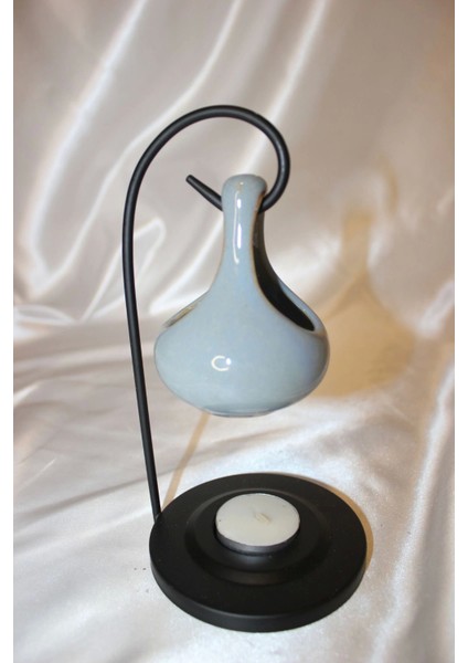 Buhardanlık Metal Ayaklı Buhurdanlık Gri