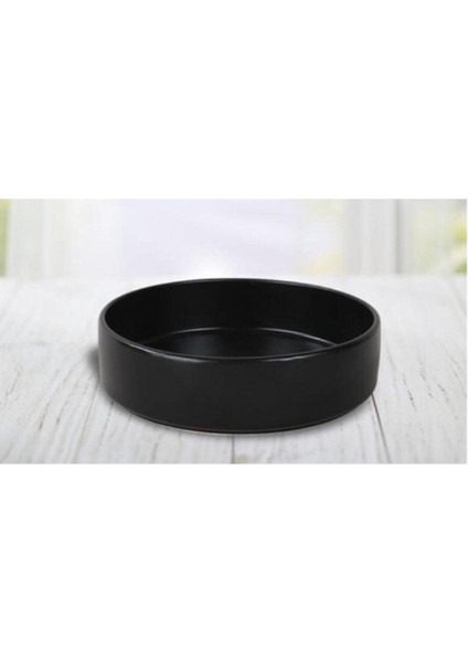 21 cm Stackable Yemek/salata Tabağı Siyah 2 Adet