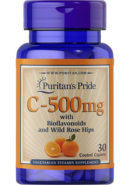 Vitamin C-500 Mg With Bioflavonoids And Rose Hips 30 Tablet