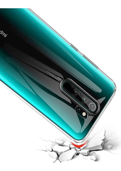 Xiaomi Redmi Note 8 Pro Kılıf Şeffaf Kamera Korumalı 1.5mm Yumuşak Silikon