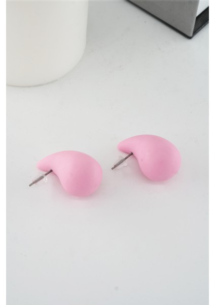 Kadın Vip Seri Su Damlası Model Küpe Pembe fiyatları