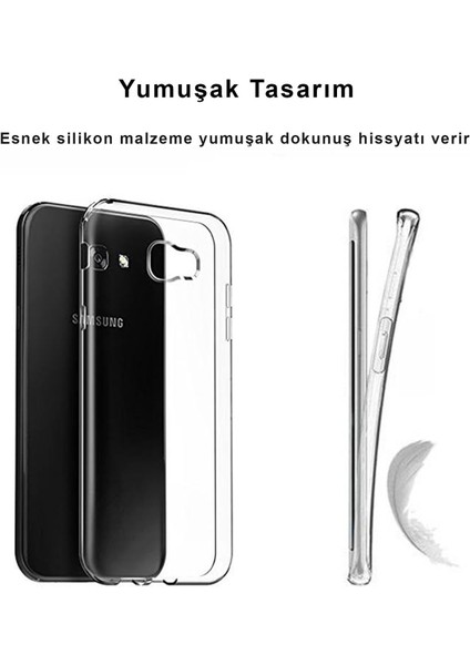 Samsung Galaxy J7 Prime Kılıf Şeffaf Kamera Korumalı 1.5mm Yumuşak Silikon