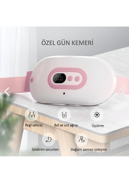 Akela Home Özel Gün Kemeri Sıcaklık ve Titreşim Ayarlı Pms Kemeri