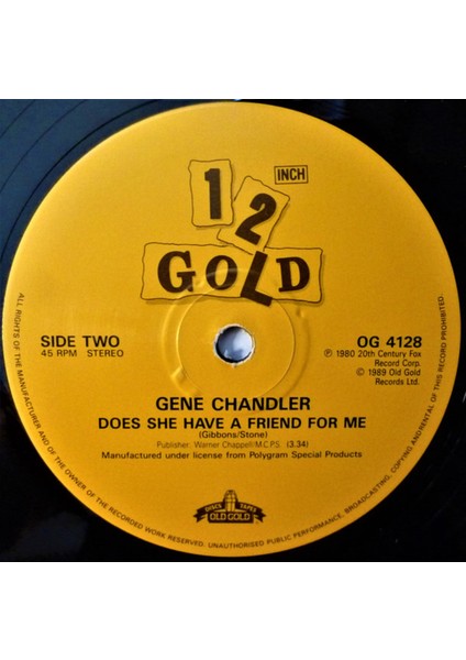 Gene Chandler – Get Down / Does She Have A Friend For Me Funk Soul Plak Alithestereo