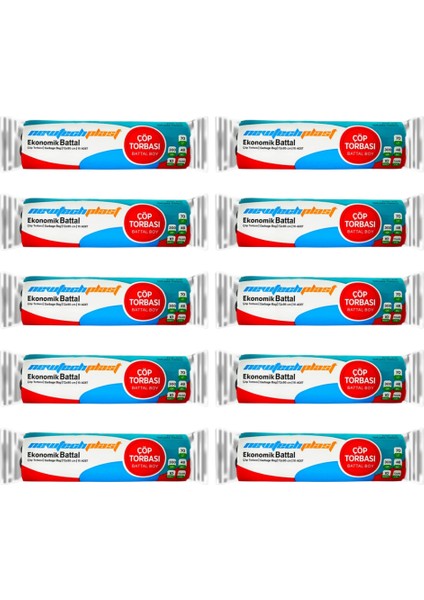 Çöp Torbası battal Boy mavi 72 x 95 cm 300 gr 10 rulo fiyatları