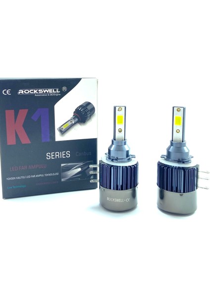 LED Xenon K1 Serisi H15 8000 Lumen 6000 Kelvin 12V