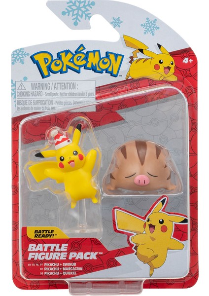 Battle 2'li Figür PKW3030 - Pikachu + Swinub