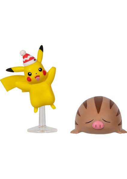 Battle 2'li Figür PKW3030 - Pikachu + Swinub