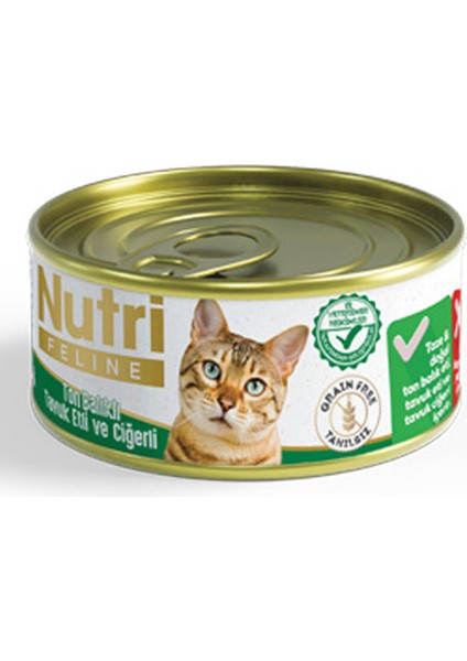 85GR Ton&tavuk Etli Ciğerli 64ADET Yaş Kedi Maması