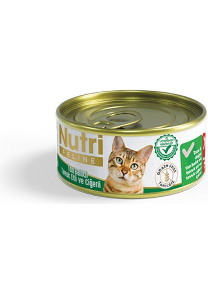 85GR Ton&tavuk Etli Ciğerli 64ADET Yaş Kedi Maması