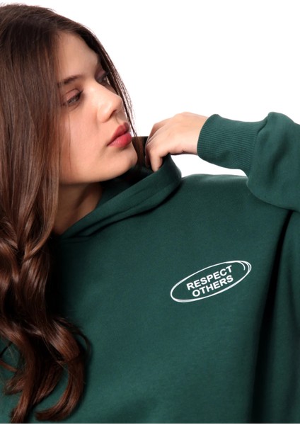 People Oversize Hoodie Kadın - Yeşil modelleri