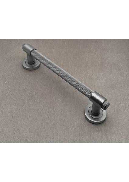 Punch Zamak A213 Mat Skoç Füme Çekme Kol Sürgülü Kapı Çekme Kolu 25 cm 1 Adet