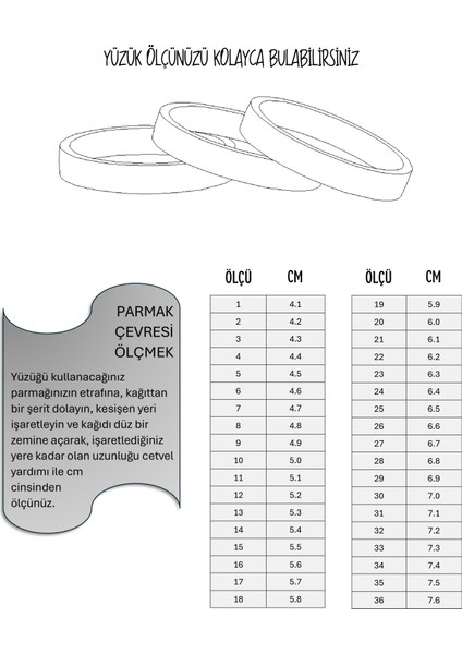 925 Ayar Gümüş Orta Kısım Yedi Taşlı Yüzük