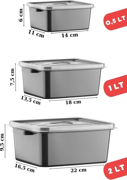 Mikrodalga ve Difrizde Kullanılabilen Saklama Kabı Seti Dikdörtgen 24'lü Mürdüm fiyatları