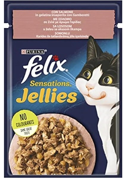 Sensation Somon & Karidesli Kedi Yaş Mama 85 gr