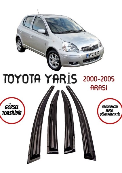 Toyota Yaris Cam Rüzgarlığı 4lü 2000-2005 Arası