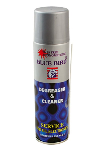 XML Dünyası Blue Bırd BB-251 250 ml Yağsız Mavi Degreaser Cleaner Sprey