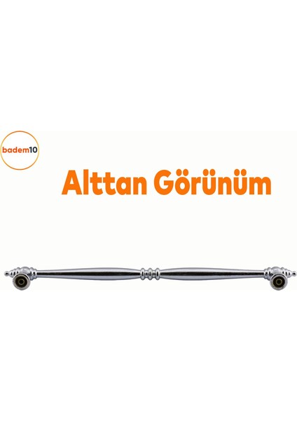 Petek Lüx Mutfak Mobilya Çekmece Dolabı Dolap Kapak Kulpu Kulbu Düz Metal Kulp Kulpu 224 mm Krom fırsatları