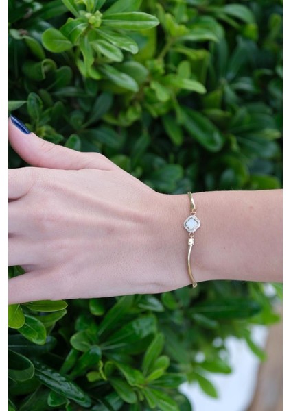 Altın Beyaz Mineli Bileklik fiyatları