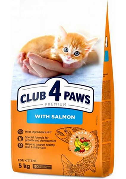 CLUB4PAWS Premium Somonlu Yavru Kedi Maması 5kg 106008