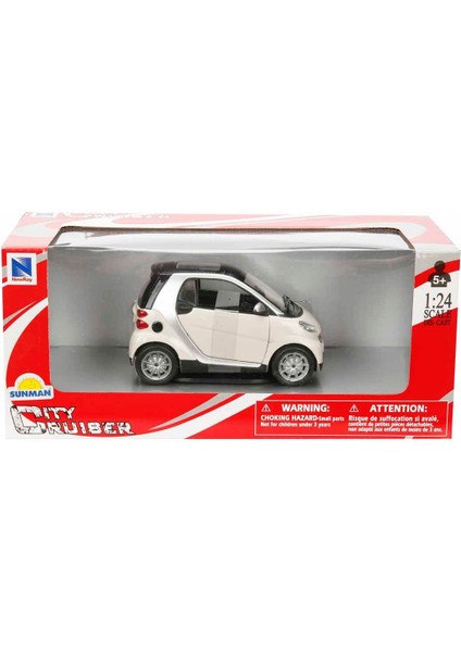 1:24 Smart Fortwo Model Araba - Krem