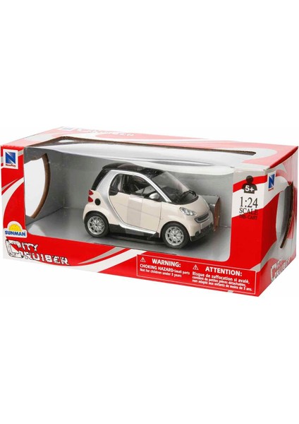 1:24 Smart Fortwo Model Araba - Krem