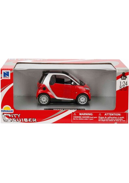 1:24 Smart Fortwo Model Araba - Kırmızı