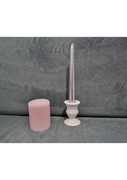 Boğumlu Samdan Mumluk Silikon Kalıp K-1182