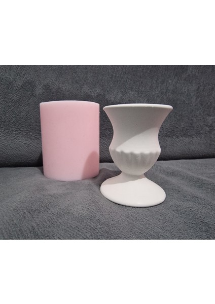 Boğumlu Samdan Mumluk Silikon Kalıp K-1182 indirimleri