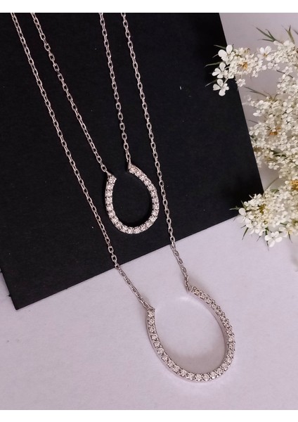 925 Ayar Gümüş Anne Kız Ikili Iyi Şans Kolyesi Trend Kadın Hediye fiyatları
