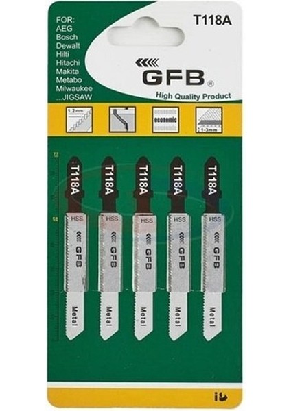 Dekupaj Ağzı 2250 Metalahşap T118A 5li Paket