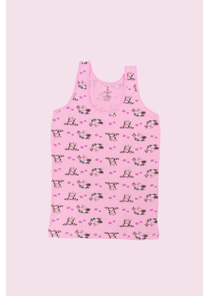 6' Kız Çocuk Likralı Geniş Askılı ATLET-348