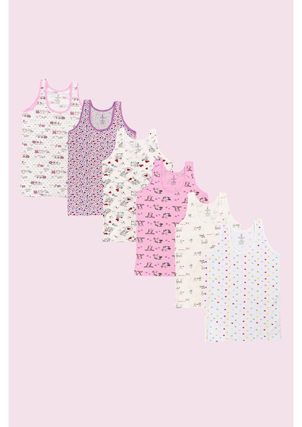 6' Kız Çocuk Likralı Geniş Askılı ATLET-348 indirimleri