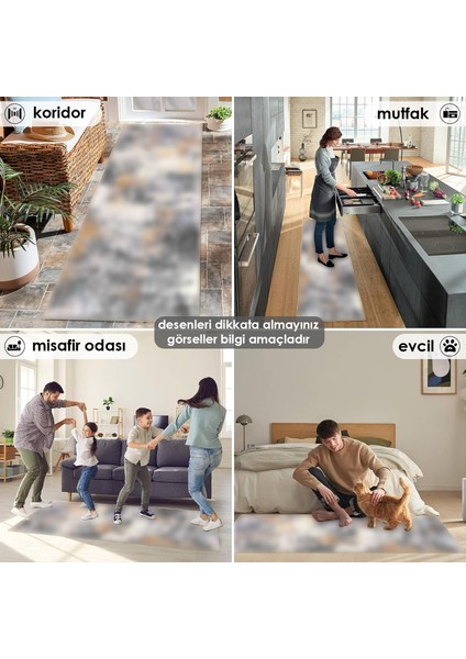 Fera Halı Makinede Yıkanabilir Kaymaz Taban Leke Tutmaz Mutfak Halısı Salon Halısı ve Yolluk modelleri
