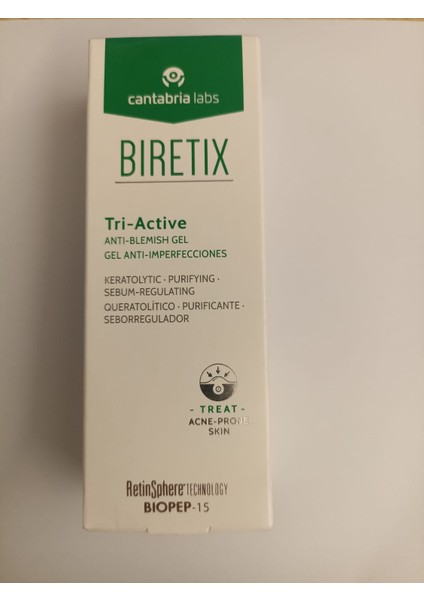 Cantabria Labs Biretix Tri-Active Leke Karşıtı Jel 50 ml