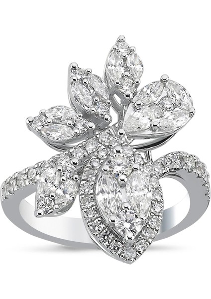 1.78 Ct F-G Si 6.18 gr 14 K Jwd Tasarım Yüzük