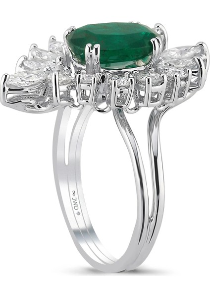 4.48 Ct F-G Si 6.05 gr 14 K Jwd Tasarım Yüzük fiyatları