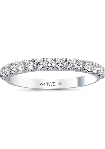 0.46 Ct F-G Si 1.12 gr 14 K Jwd Yarım Tur Yüzük