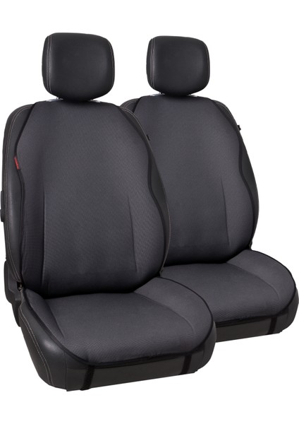 Siyah Custom Jakar Dokuma Kumaş Otomind Oto Minderi 2'li Set
