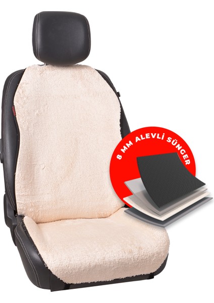 Krem Peluş Otomind Oto Minderi 2'li Set fırsatları