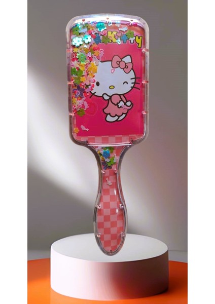 Kitty Boncuklu Saç Açıcı Fırça (Süpriz Kitty Resimleri)