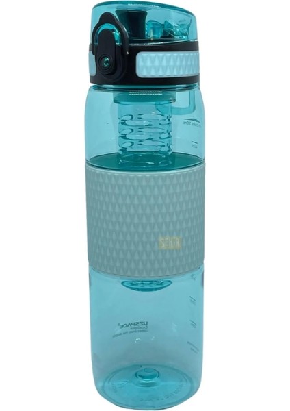 530ML Yeni Koleksiyon Silikon Gövdeli Detoks Aparatlı Tritan Su Matarası