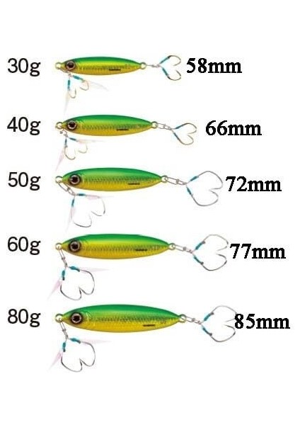 Stinger Butterfly Flat Light 66MM 40GR 004 Red Gold modelleri