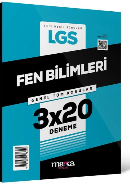 Marka Yayınları 2025 LGS Genel Tüm Konular Fen Bilimleri 3X20 Deneme