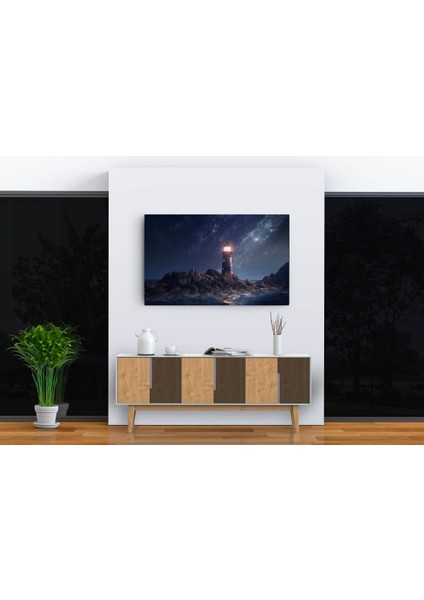 Gece Deniz Feneri Kanvas Tablo fırsatları