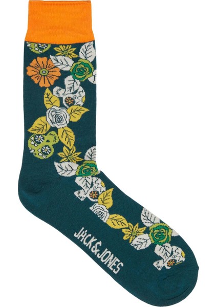 Jack & Jones Mexican Skull Socks 5 Pack Erkek Kırmızı Çorap 12217625-17