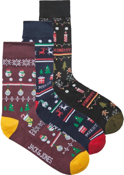 Jingle Socks Giftbox Erkek Lacivert Çorap 12222807-04