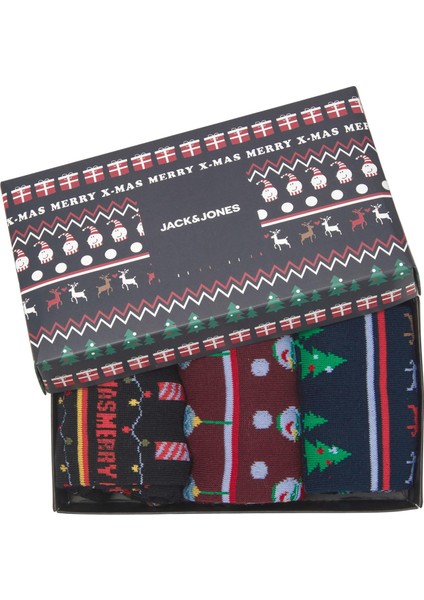 Jingle Socks Giftbox Erkek Lacivert Çorap 12222807-04